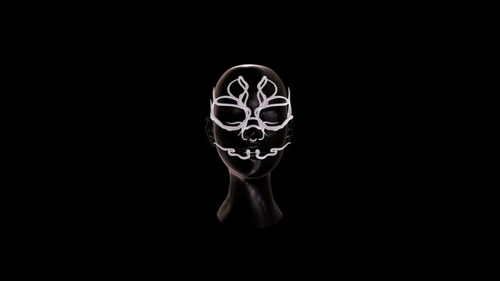 Headpiece With Mannequin_combined ver 3D Model