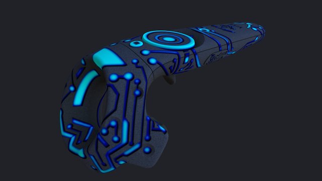 VR Controller Vive TRON 1982 3D Model