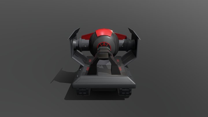Cartoon Tank 3D Model