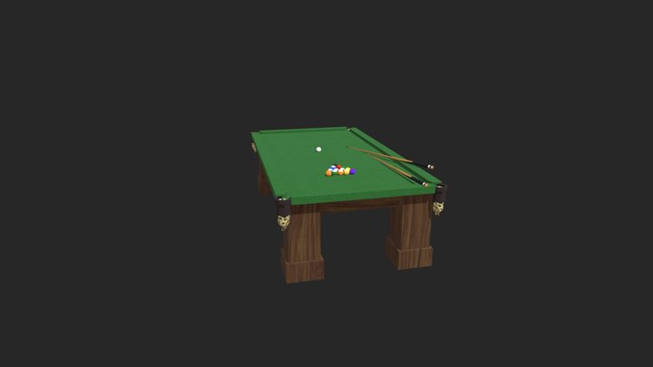 Pooltable 3D Model