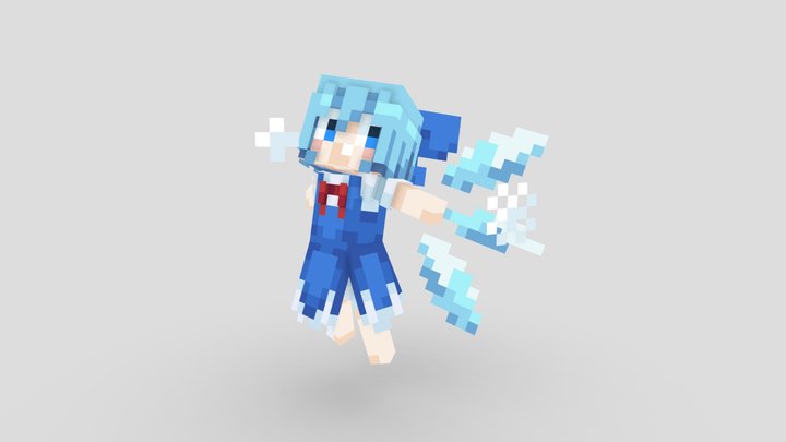 Touhou Project (東方) - Cirno 3D Model