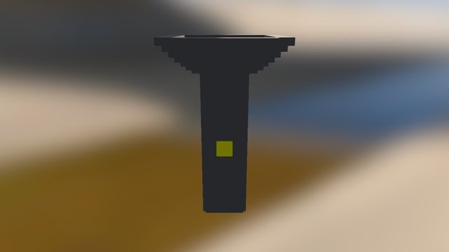 Voxel Flash Light 3D Model