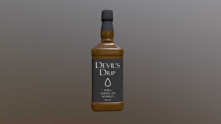 Devil's Drip Whiskey 3D Model