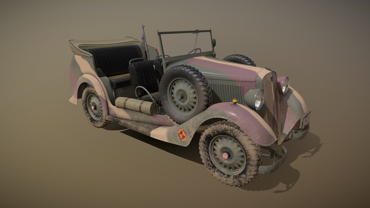 Polski Fiat 508 Łazik 3D Model