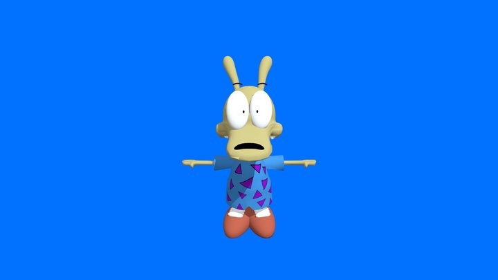 Rocko Wallaby 3D Model