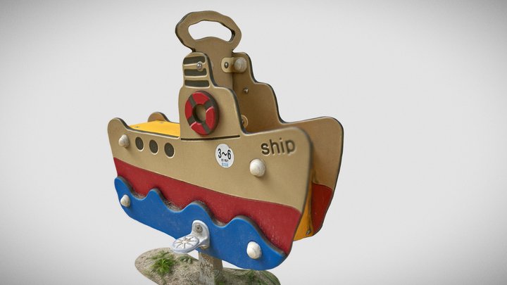 Park boat rides 3D Model
