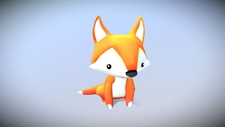 cartoon Fox 3D Model
