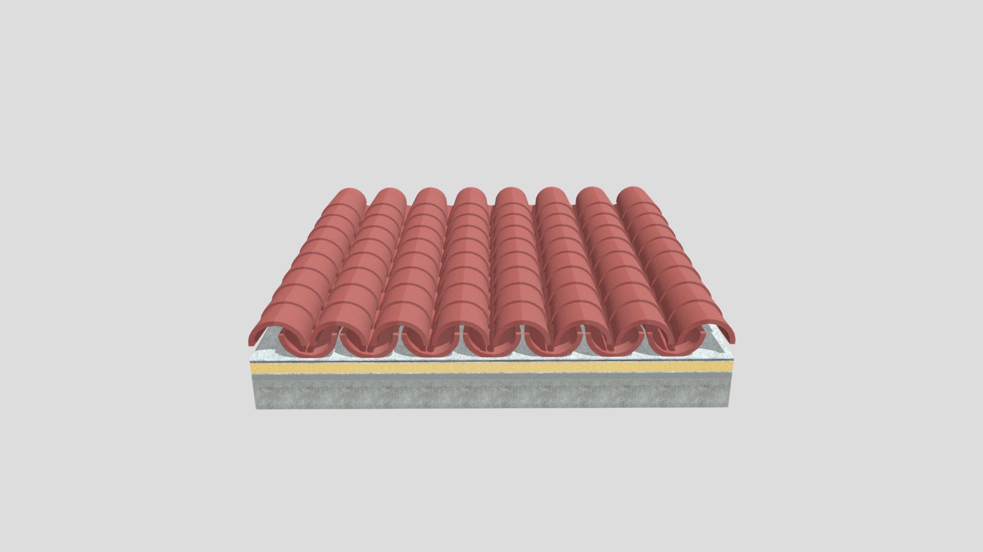 Cubierta inclinada sobre forjado horizontal — Sketchfab embed 3D viewer