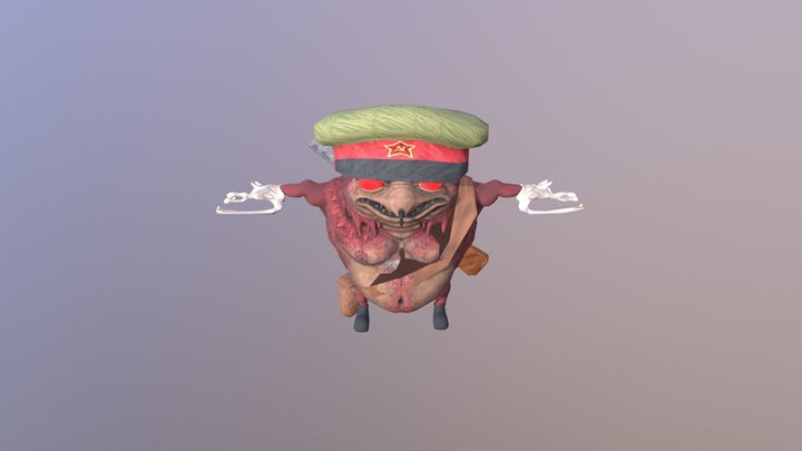 Ancient Ugandan Knuckle Commissar/Commander 3D Model
