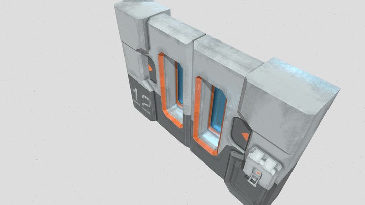 Mechanical Door_1 3D Model