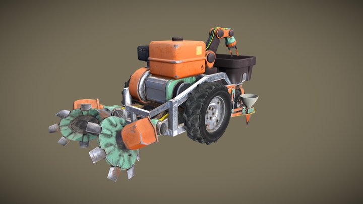 Wasteland Tree Planter 3D Model