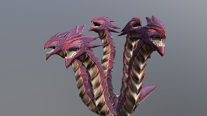Fire Hydra 3D Model
