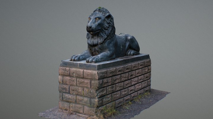 lion monument 3D Model