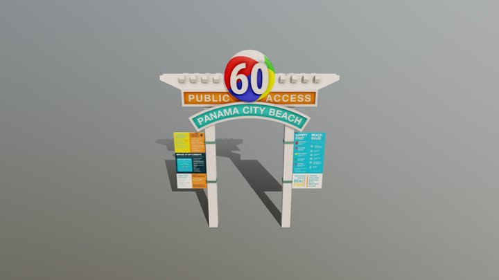 Panama Beach 3D Model