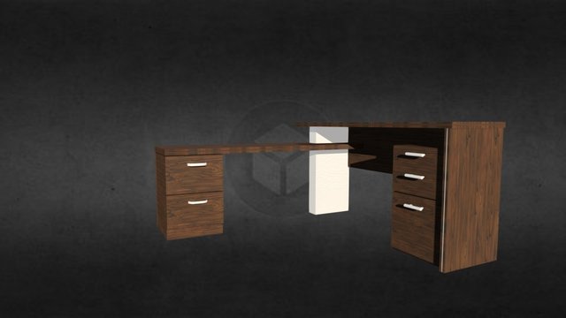 Computer Table 3D Model