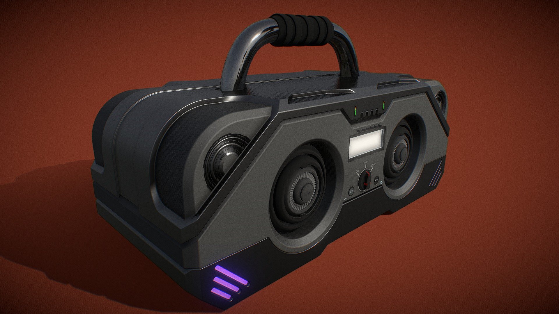 Scifi Boombox - Download Free 3D Model By Sc8di [08b9da1] - Sketchfab