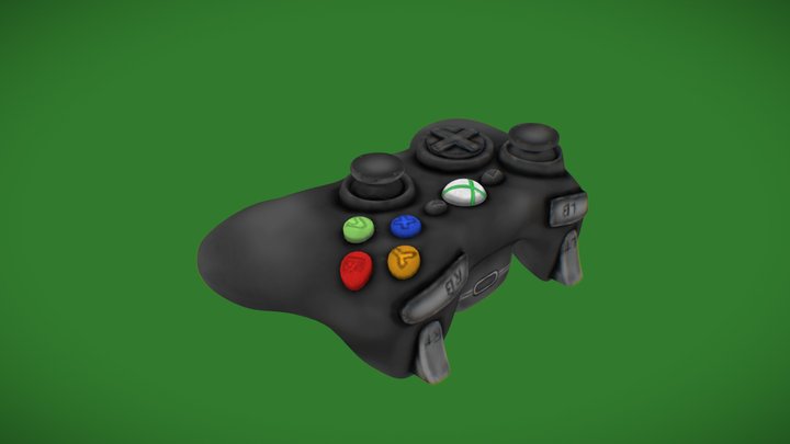 Xbox 360 Controller 3D Model