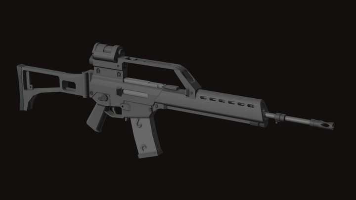 h&k g36 3D Model