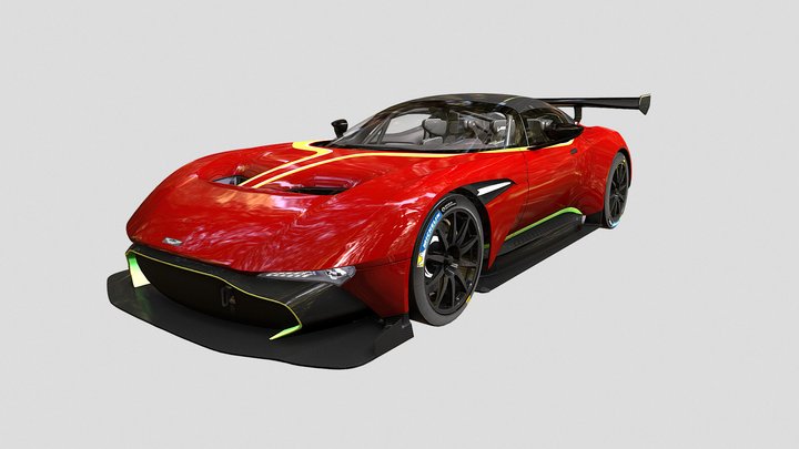 Aston Martin Vulcan 2016 3D Model