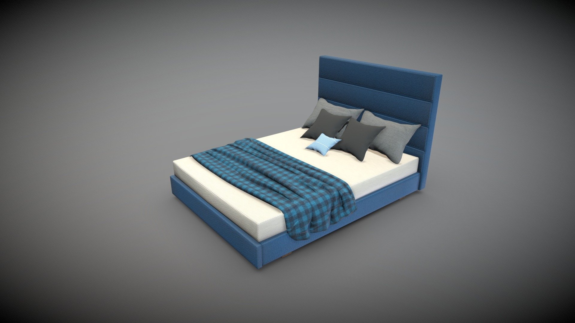 Bed 3d Model By Keng31 [08bc9c6] Sketchfab