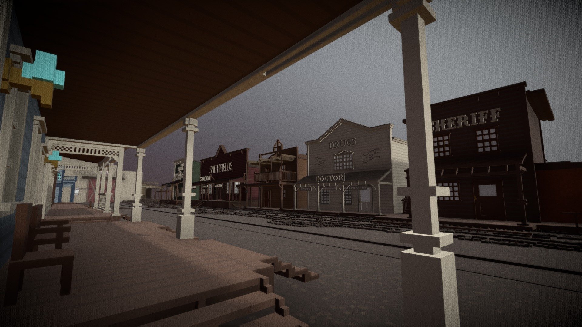 Red Dead Redemption 2 Valentine town - 3D model by _BraveLittlePug_ ...