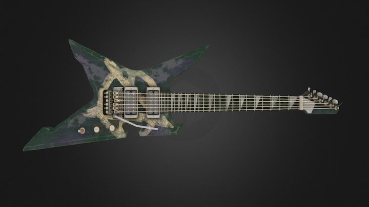 Post-apocalypse guitar 3D Model