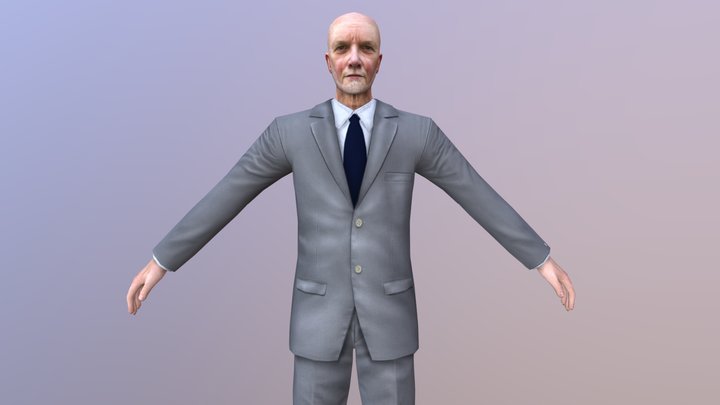 MAN 53 -WITH 250 ANIMATIONS 3D Model