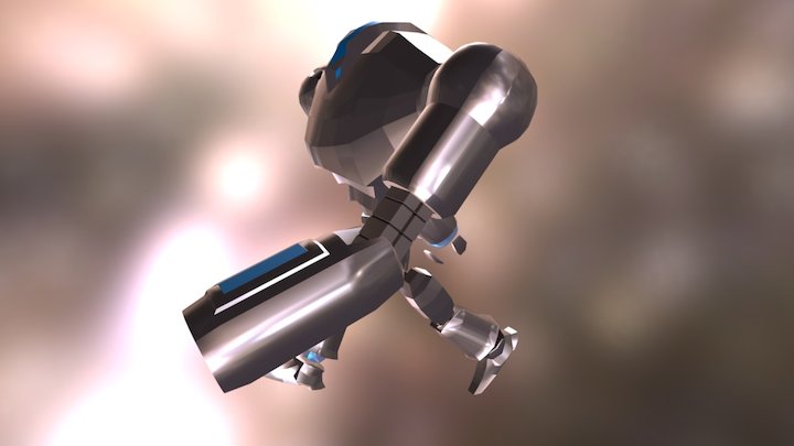 Robot Stronger Walk 3D Model