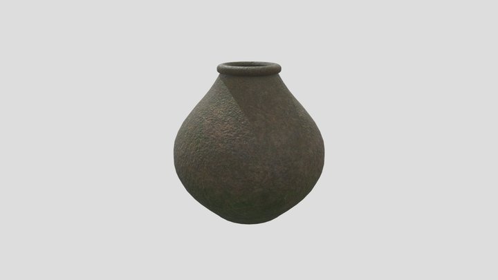Mossy Vase 3D Model