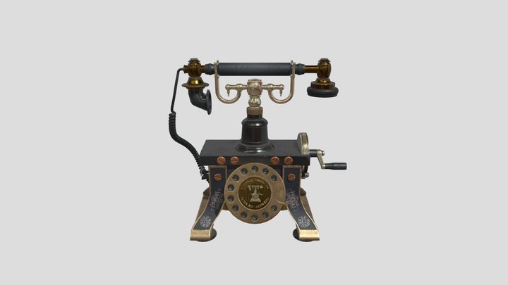 Antique telephone 3D Model