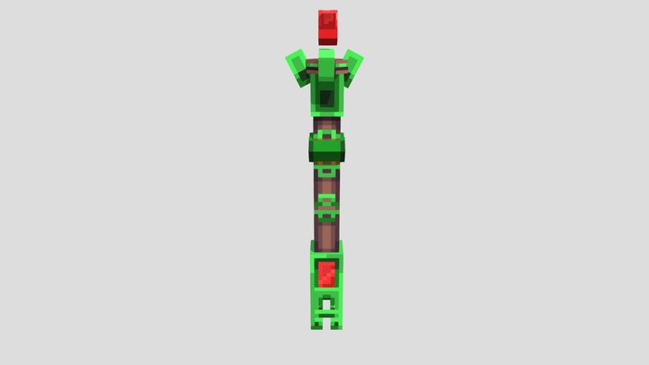 Minecraft wizard's staff 3D Model