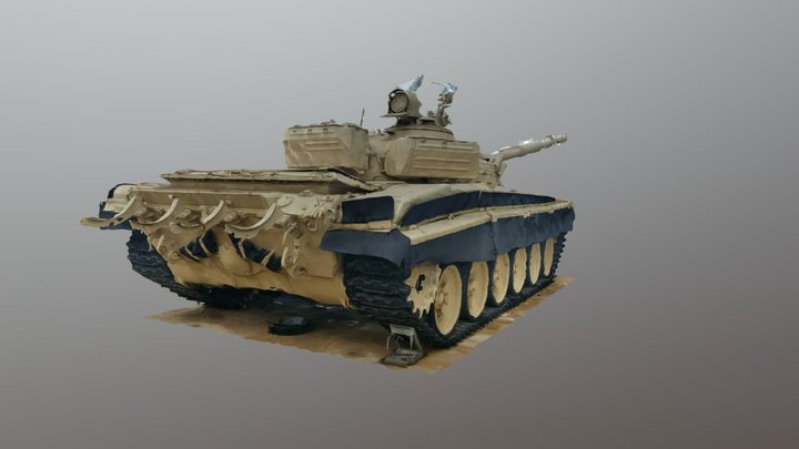 T-72 Raw Scan from Fort Hood Museum 3D Model