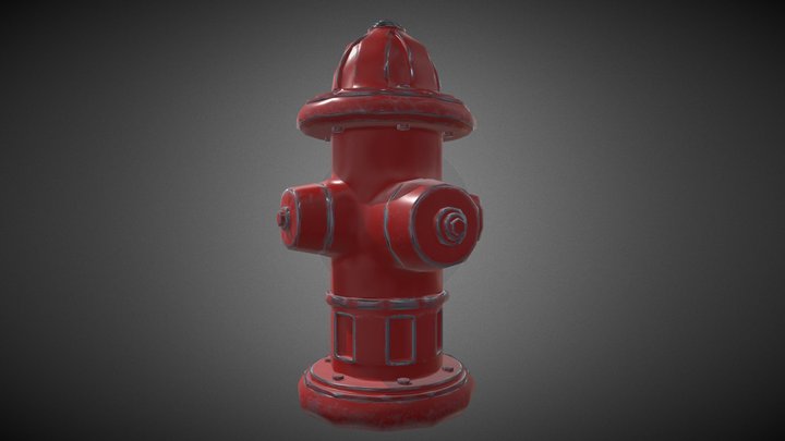 Stylized Fire Hydrant 3D Model