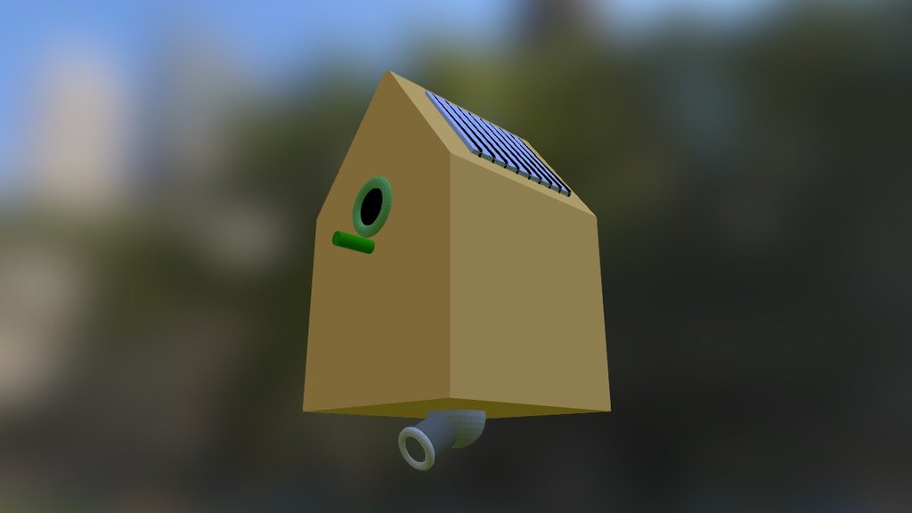 Birdhouse - 3D model by leon (@ldiggelen) [08c3016] - Sketchfab