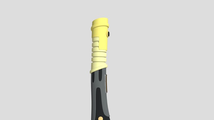 Lightsaber Kirak Infil'a Star Wars 3D Model