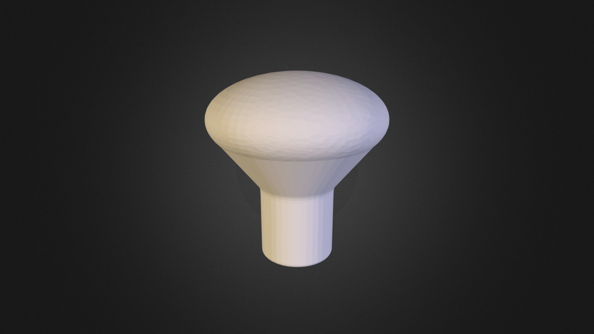 darning egg or mushroom, Stopfei oder Stopfpilz - 3D model by ...