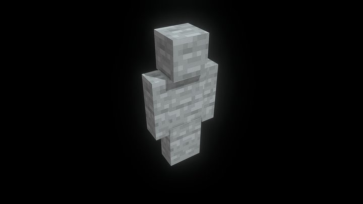 Steve Statue 3D Model