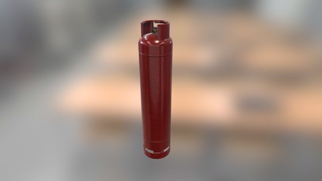 Gas Canister Object 3D Model