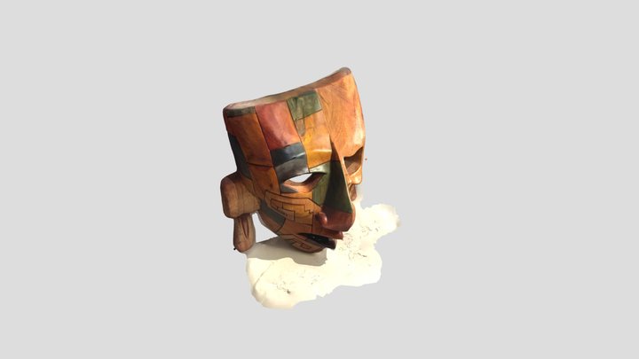 Ancient Mayan Mask2 3D Model