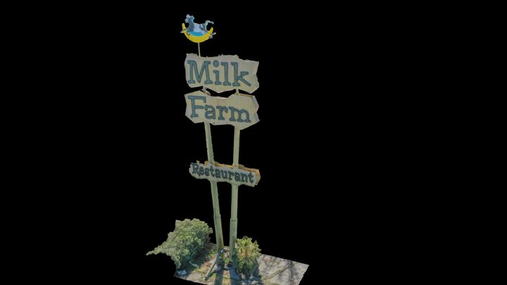 Milk Farm 3D Model