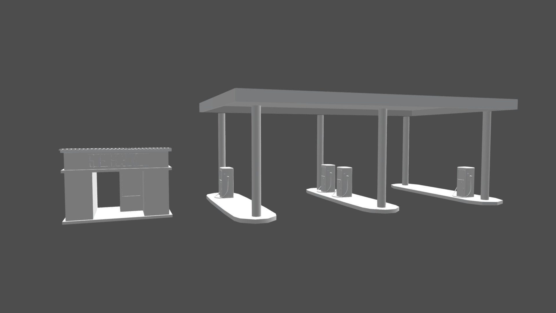 Gas Station low without uv and textr