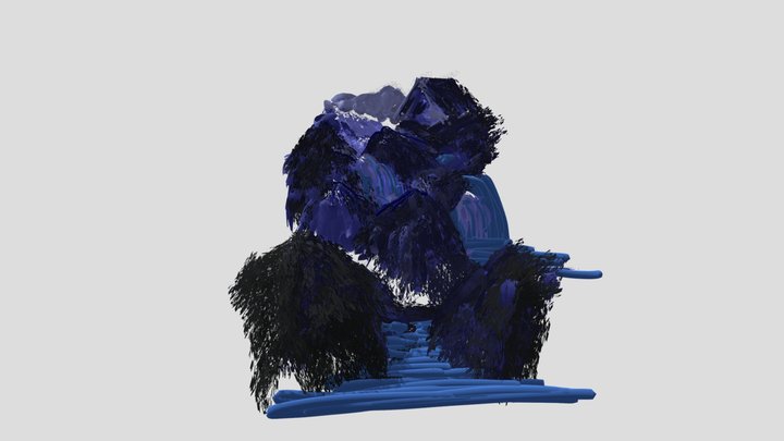 extended blue symphony 3D Model