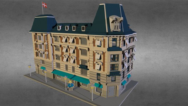 Copenhagen building 3D Model