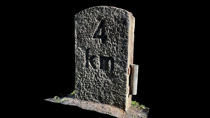 Milestone Innertkirchen - Sustenpass km 4 – Free 3D Model STL