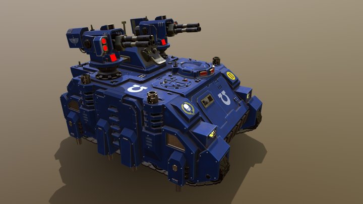 Warhammer 40K Ultramarines Stalker 3D Model