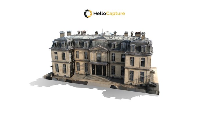 Chateau_de_champ_sur_marne_capture_oblique_rc_65 3D Model