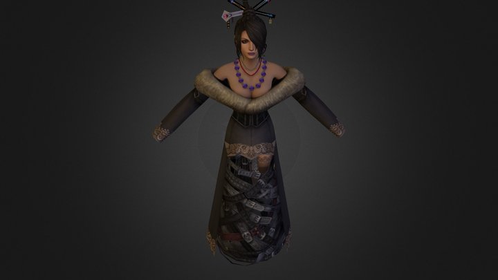 PSX PS2 PS3 - Final Fantasy X - Lulu High-Poly.z 3D Model