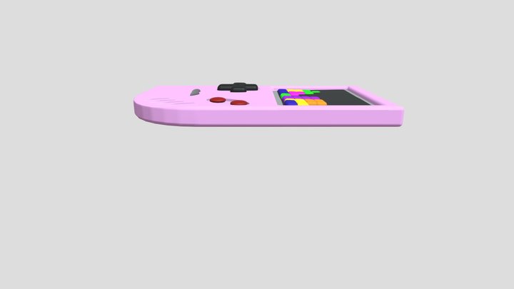 GameBoy with Tetris 3D Model