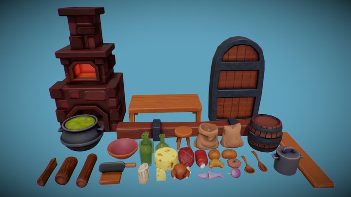 Medieval Asset Pack 3D Model