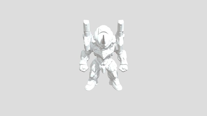 Mecha Guardian 3D Model